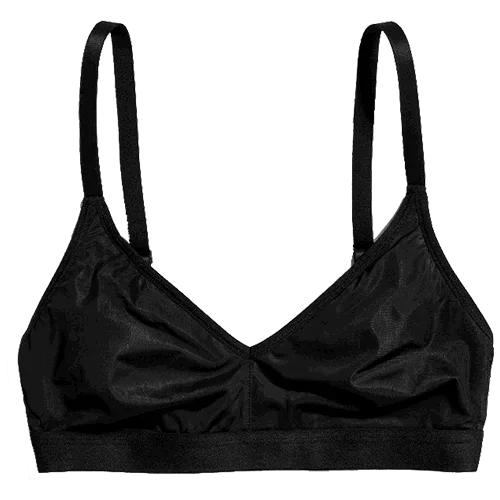 black-silky-non-wire-bra