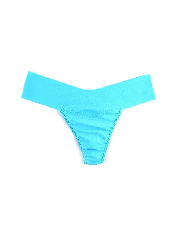 BreatheSoft Natural Rise Thong Pacific Blue