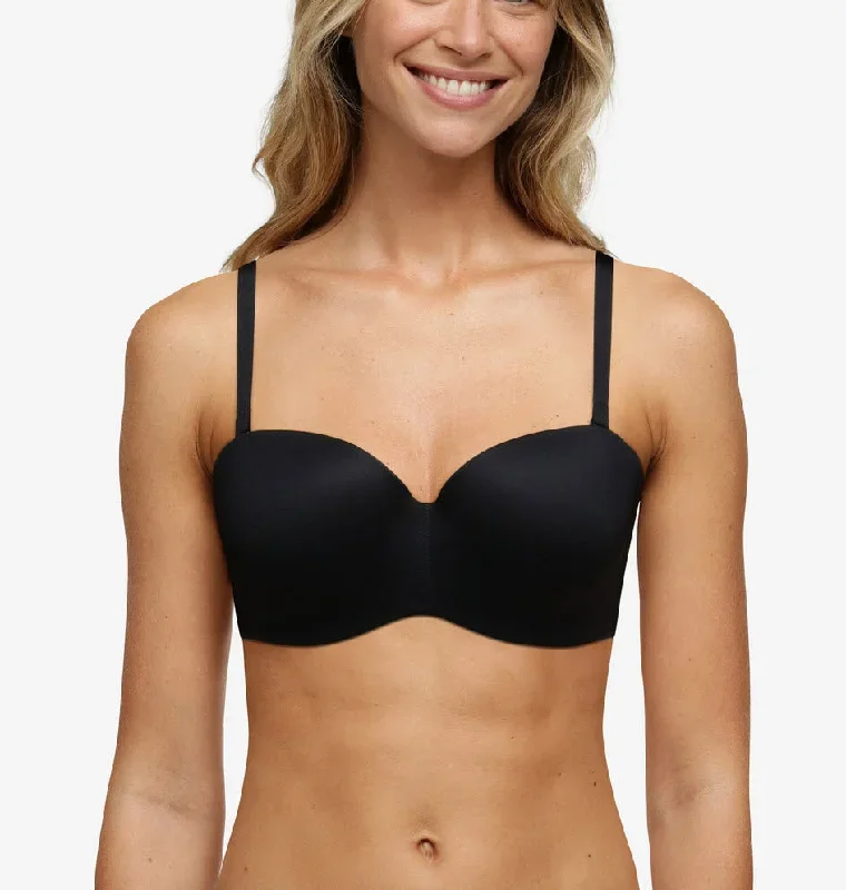 Chantelle Norah Black Comfort Strapless Convertible Bra 13F5