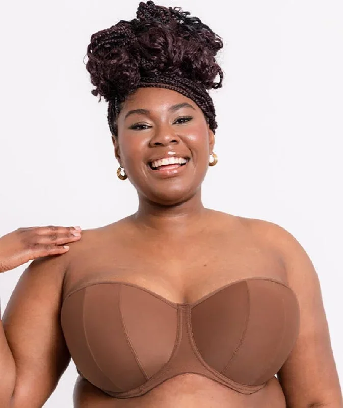 Curvy Kate Luxe Strapless Bra - Caramel