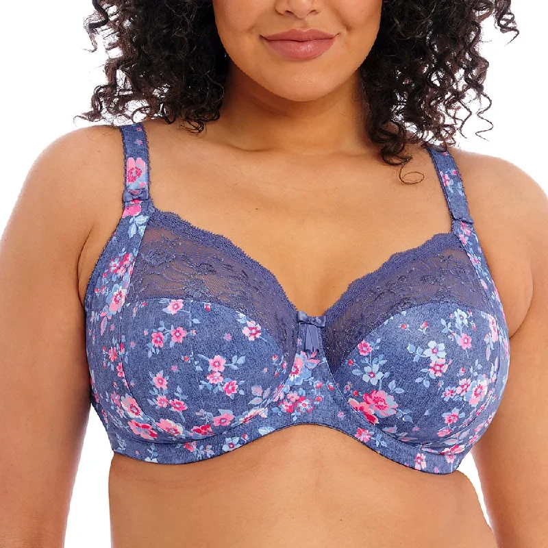 Elomi Morgan Stretch Banded Bra EL4110 Denim Floral