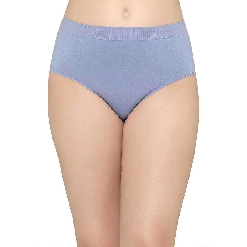 Firm Fit High Waist Full Coverage Everyday Wear Brief Panty - Sky Blue