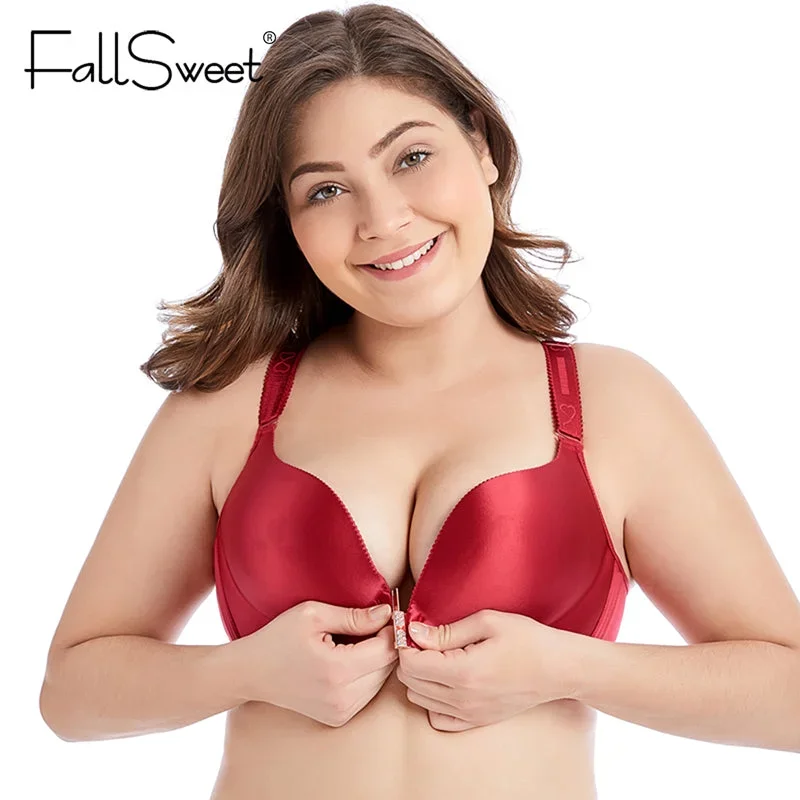 Front Closure Bras No Wire Beauty Back Plus Size Bra