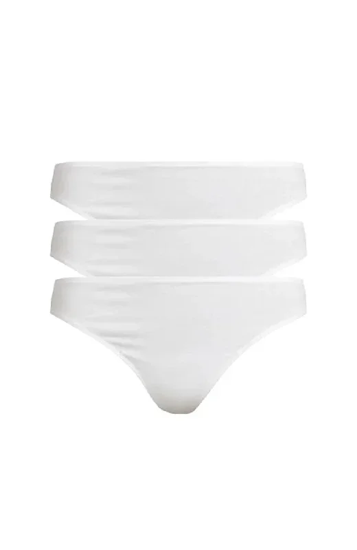 Genny Organic Pima Cotton Thong 3 Pack