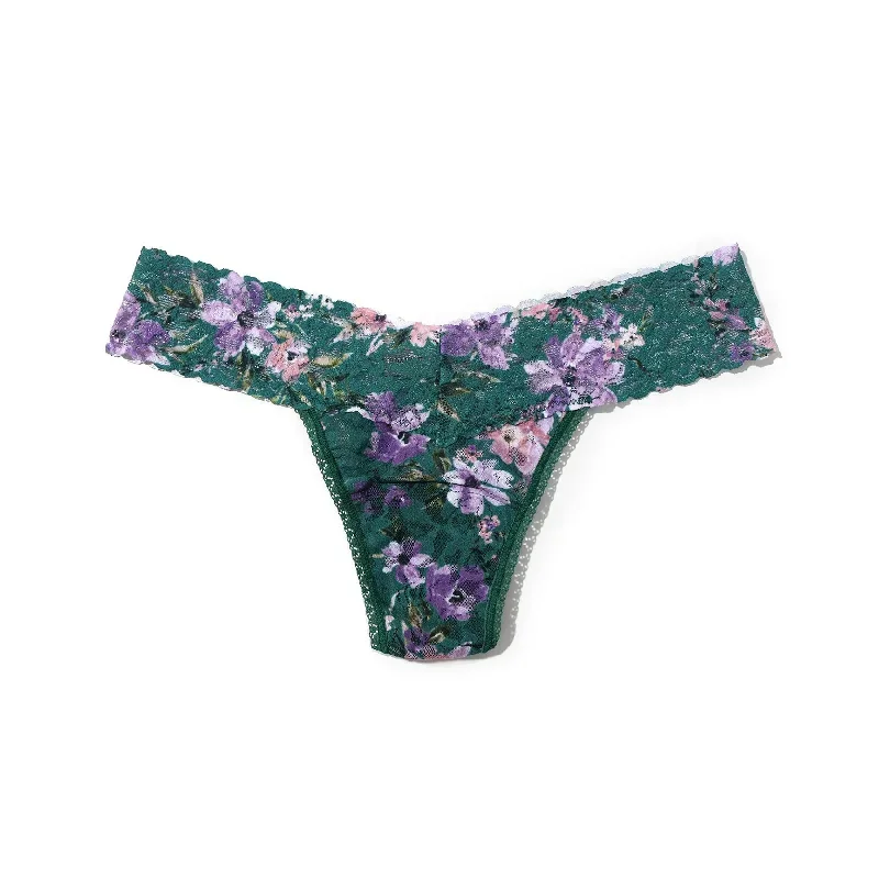 Hanky Panky Printed Lace Low Rise Thong