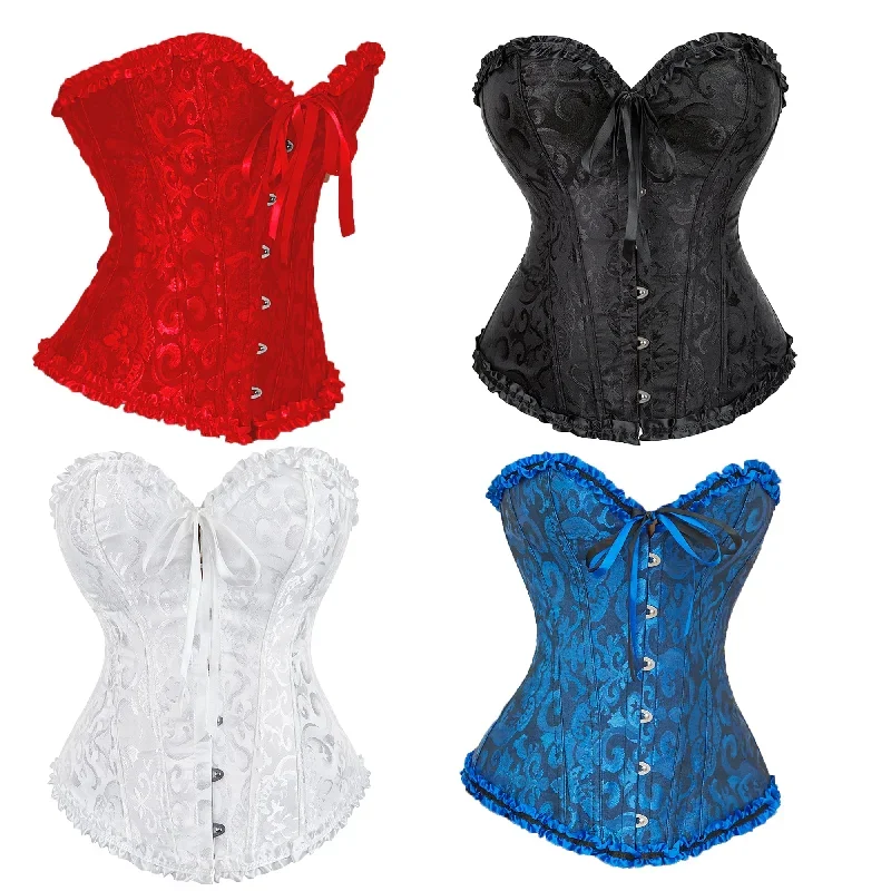 Satin Brocade Corset Top