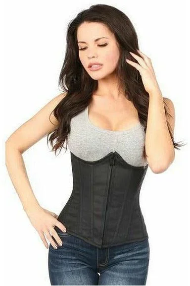 Lavish Black Cotton Underbust Corset