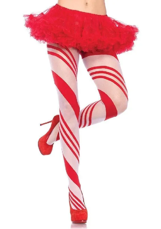 Leg Avenue Spandex Sheer Candy Striped Pantyhose