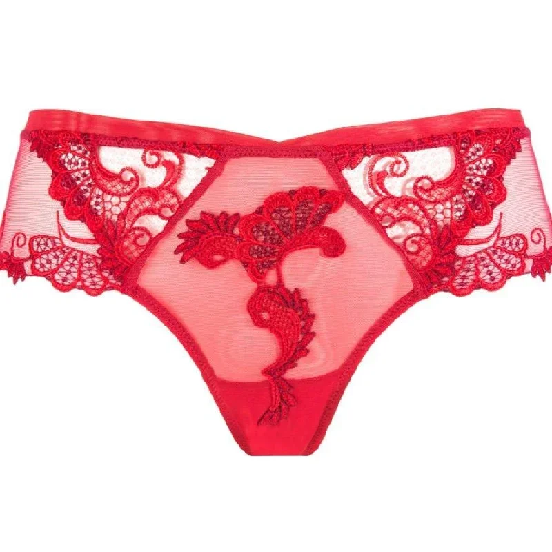 Lise Charmel Dressing Floral Boyshort in Red ACC0488