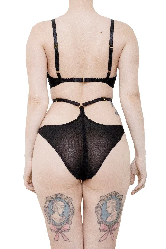 midnight-cross-mesh-lingerie-set