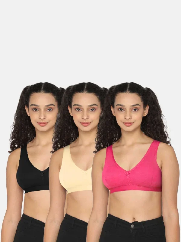 Naidu Hall Beginners-Bra Special Combo Pack - Teenage - C66