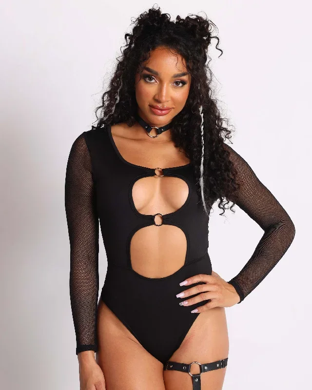 No Hard Feelings Cutout Bodysuit