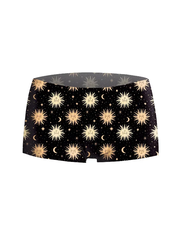 NoShow Astro Sun Black Boyshort