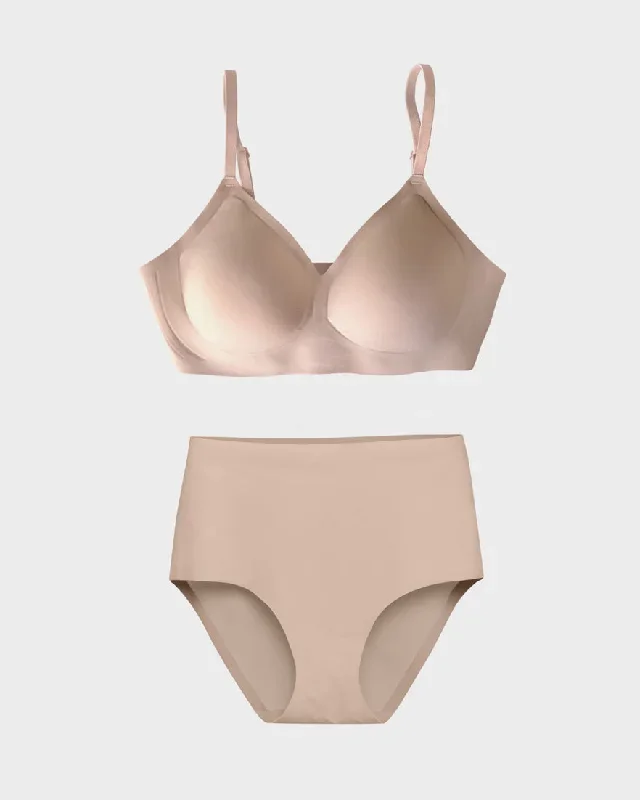 Nude Relief Bra Set