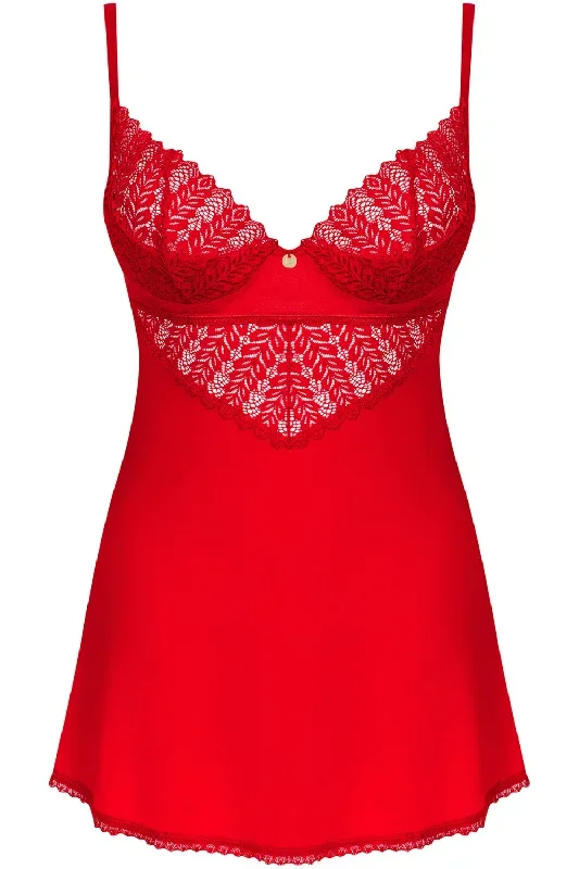 obsessive-ingridia-chemise-thong-red