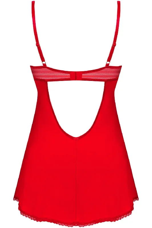 obsessive-ingridia-chemise-thong-red