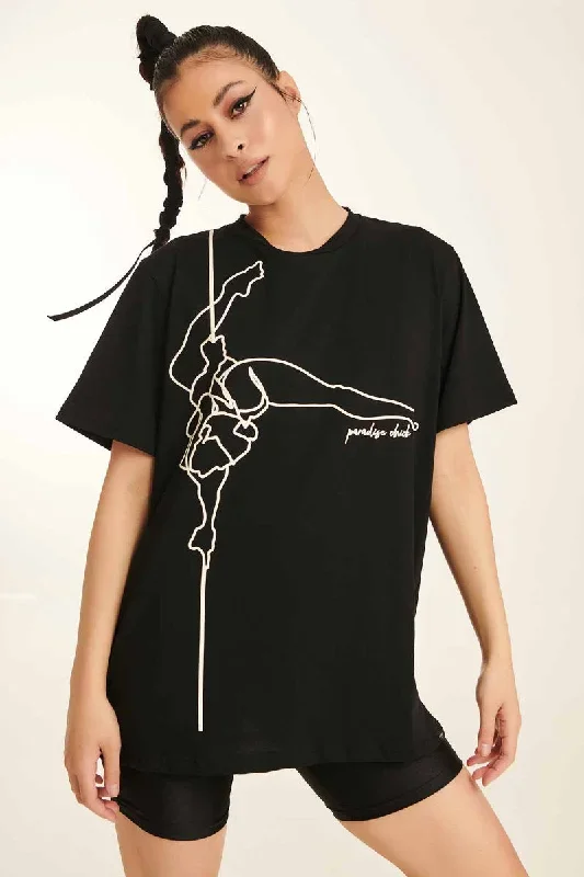 Paradise Chick Supreme Poledancer T-shirt - Black