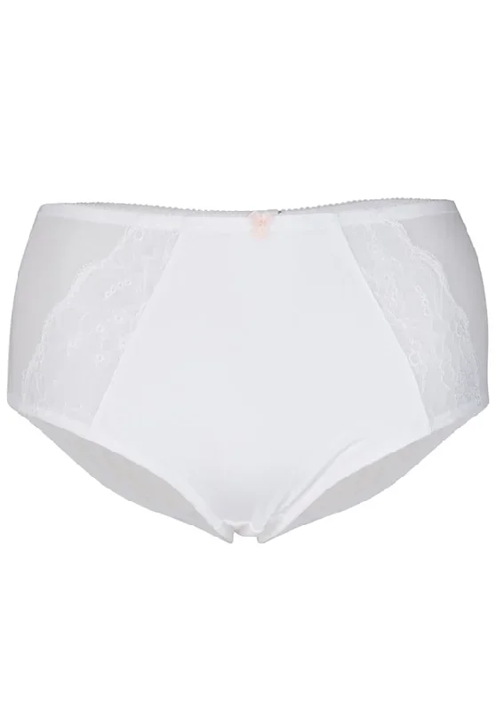 Brooke Women Lace Side Plus Size Hipster Brief Ivory