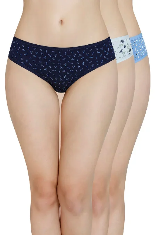 Printed Low Rise Bikini Panty (Pack of 3)