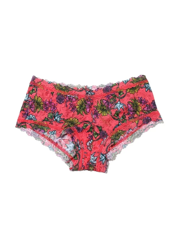 Printed Signature Lace Boyshort Wonderland Blooms