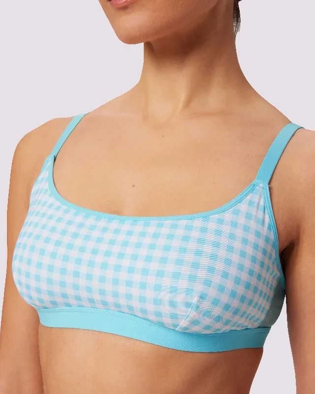 Re:Play Scoop Bralette | Ultra-Soft Re:Play (Tide Pool Gingham)