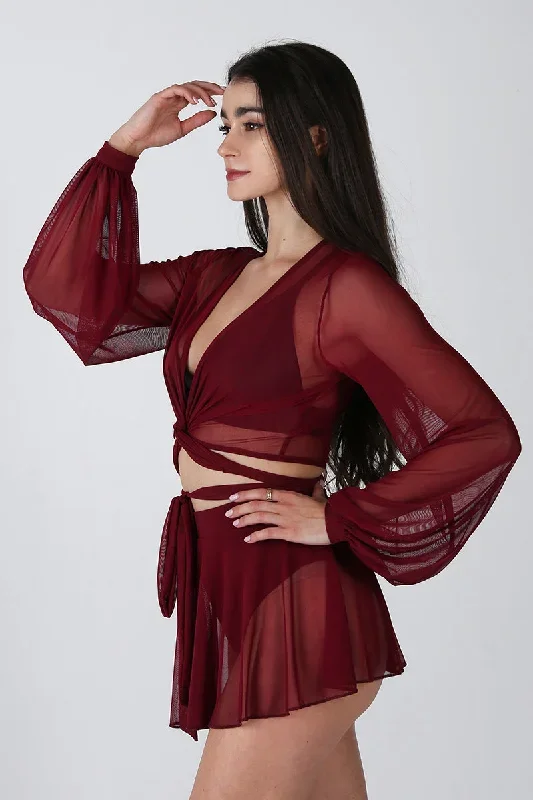 rev-activ-mesh-wrap-blouse-wine