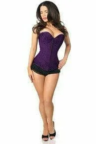 sexy-dark-purple-lace-overbust-corset-with-zipper