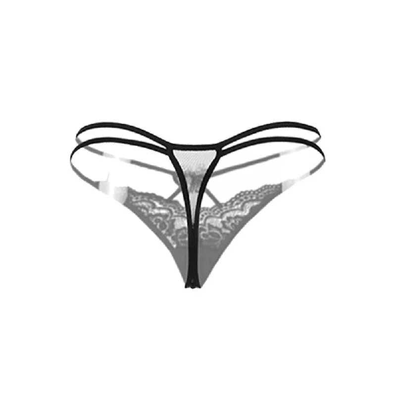 Sexy Lace Lady Briefs Lingerie Knickers G-string Thongs Panties Underwear BK