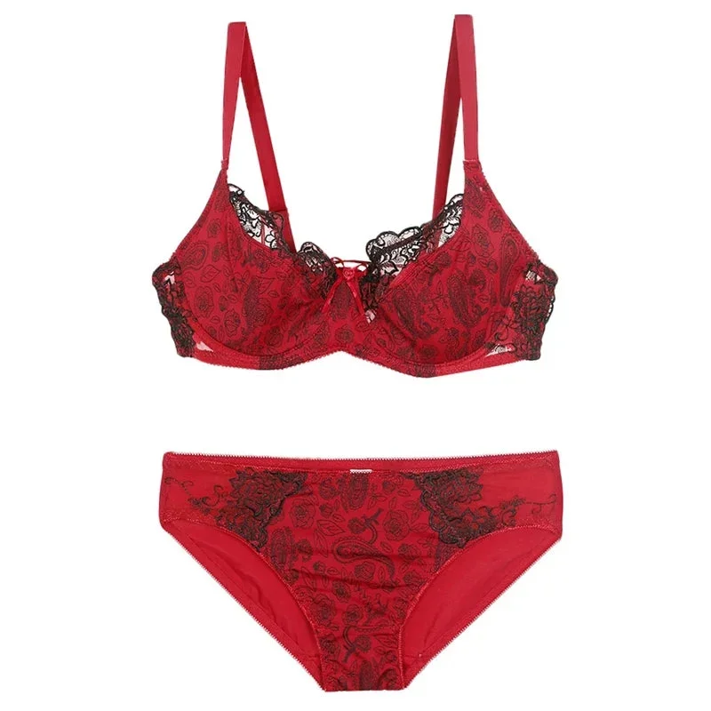 sexy-lace-lingerie-print-bow-decorative-push-up-bras-sets-de-cup-high-quality-cotton-back-closure-strappy-underwear