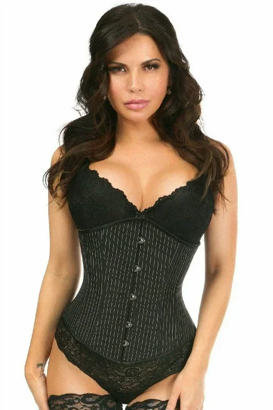 Sexy Pinstripe Underbust Corset