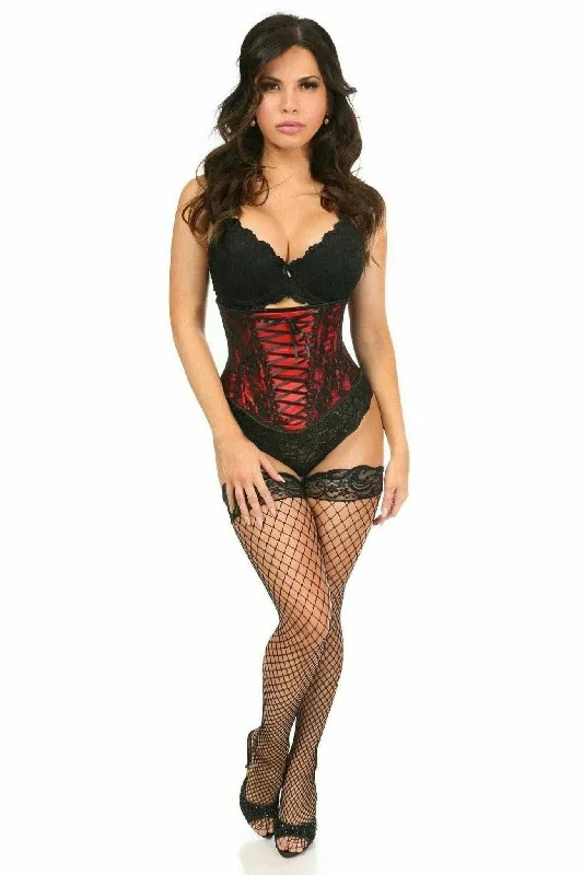 sexy-red-lace-up-under-bust-corset-with-black-lace