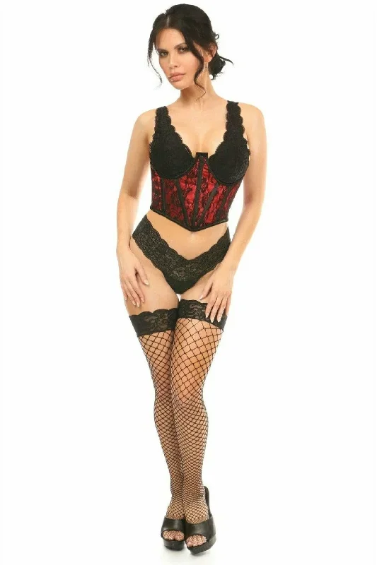 sexy-red-with-black-lace-overlay-open-cup-waist-cincher