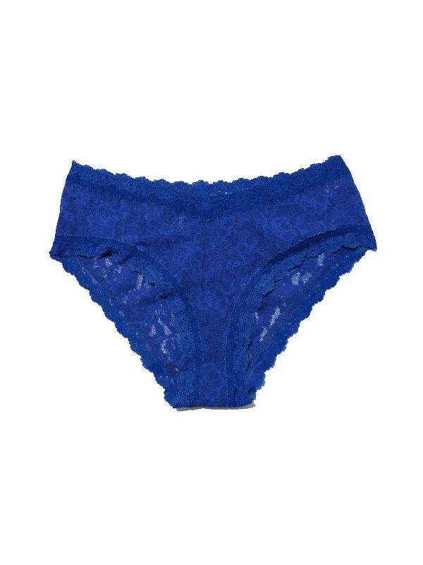 Signature Lace V-Front Cheeky Cobalt Blue