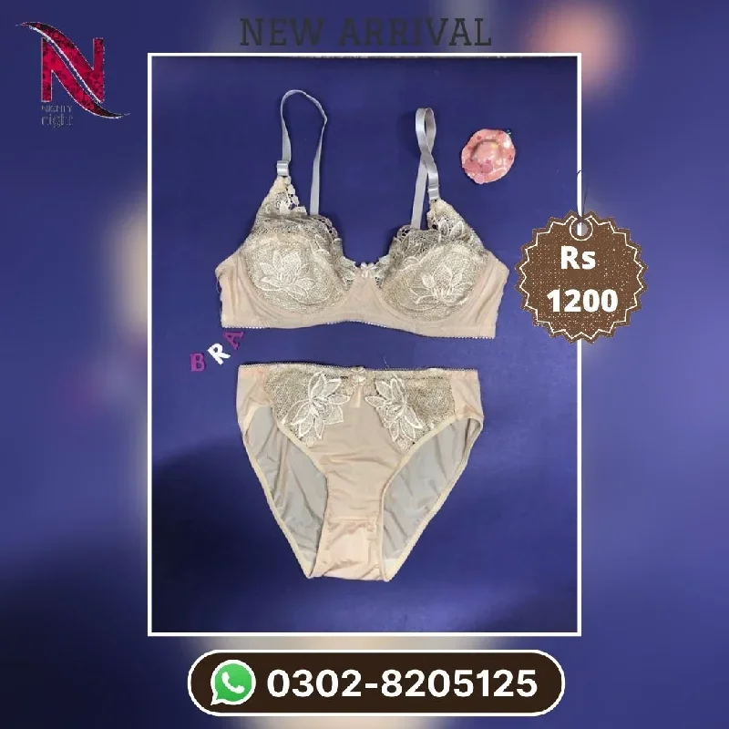 Skin Bridal Bra Panty Sets - Non Padded Underwired Bra Panty Set 2022