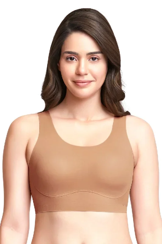 Skins Support Scoop Neck Bra - Macaroon