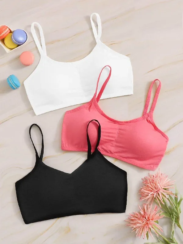 Spaghetti Strap Bra Set 3pack