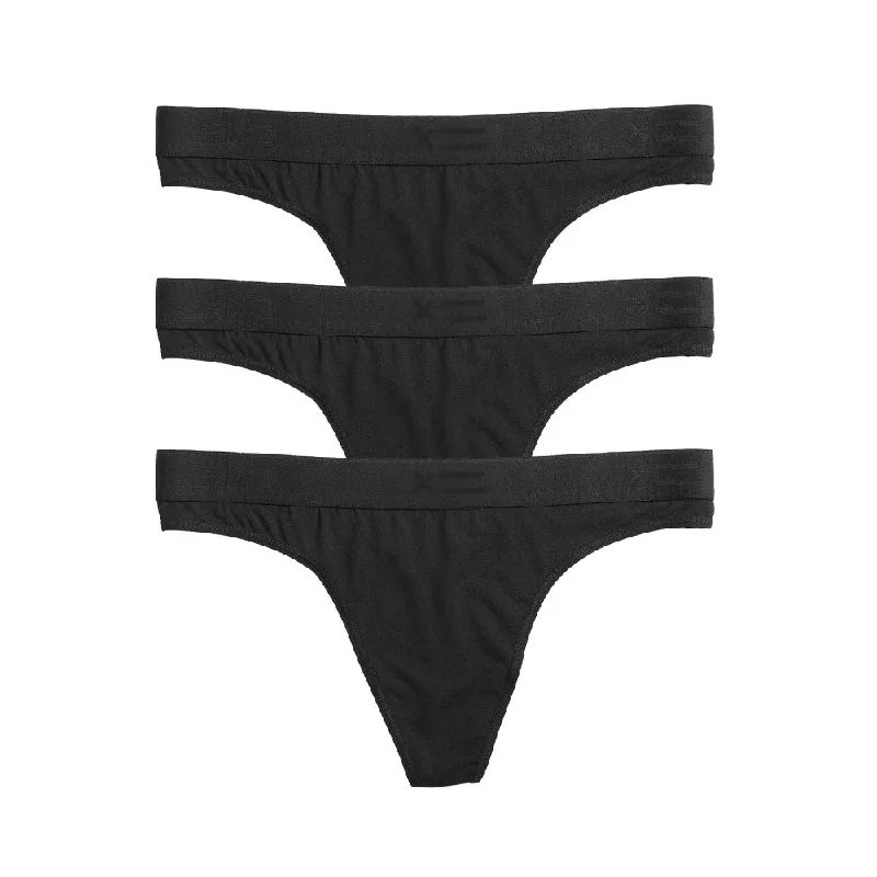 Thong 3-Pack - TENCEL Modal Black