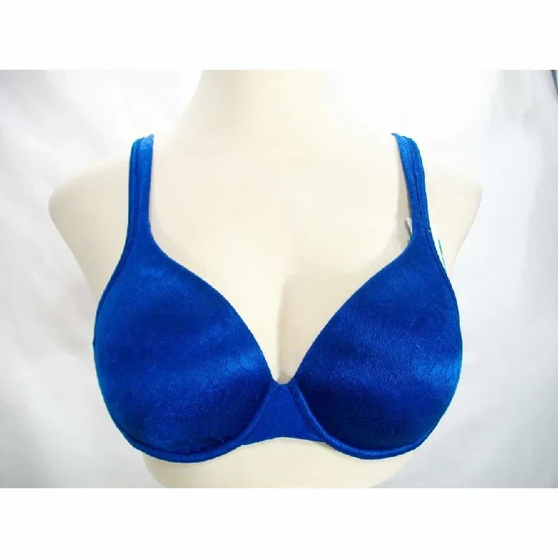 Vanity Fair 75296 Illumination Jacquard Demi Contour Underwire Bra 36B Blue