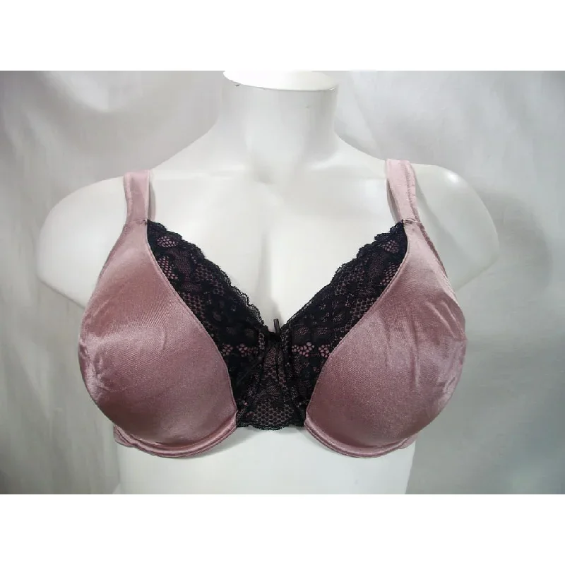 Vanity Fair 76013 Shapes Satin Lace Trim Underwire Bra 42D High Society NWT