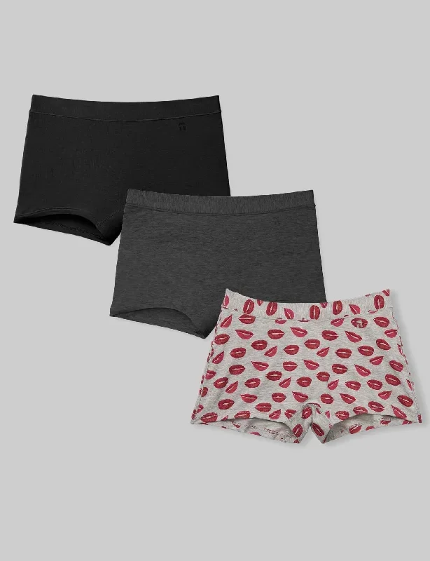 Women's Cool Cotton Boyshort (3-Pack)